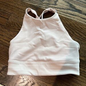 Lululemon Energy High-Neck Longline Ribbed Bra